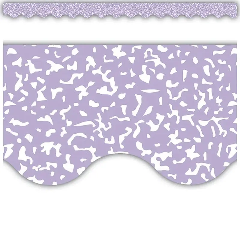 Teacher Created Resources Composition Purple Scalloped Border Trim (TCR 9317)