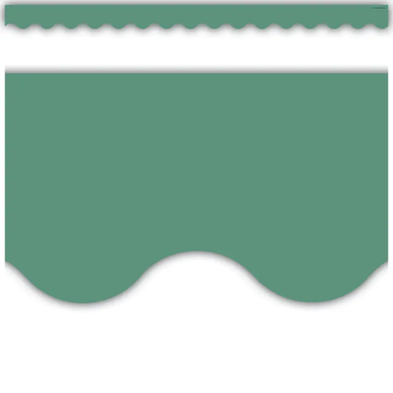 Teacher Created Resources Eucalyptus Green Scalloped Border Trim (TCR 8687)