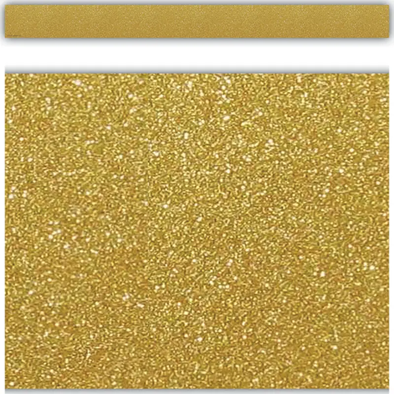 Teacher Created Resources Gold Shimmer Straight Border Trim (TCR5627)