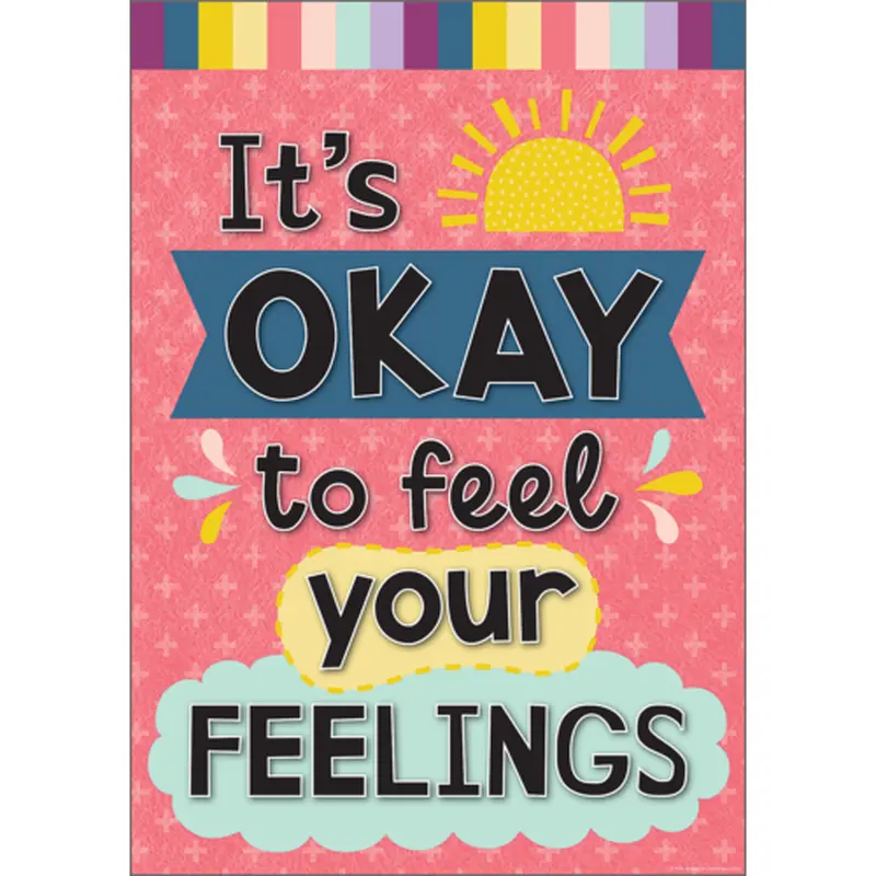 Teacher Created Resources It's Okay to Feel Your Feelings Positive Poster (TCR 7444)