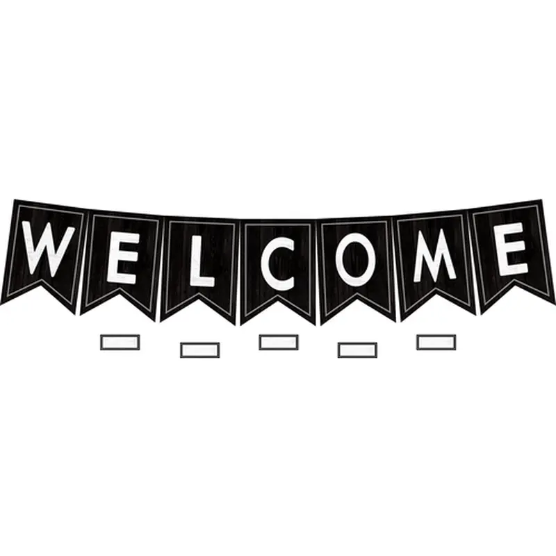 Teacher Created Resources Modern Farmhouse Pennants Welcome Bulletin Board (TCR 8506)
