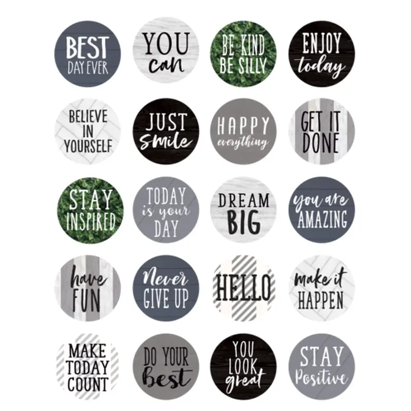 Teacher Created Resources Modern Farmhouse Words to Inspire Planner Stickers (TCR8522)