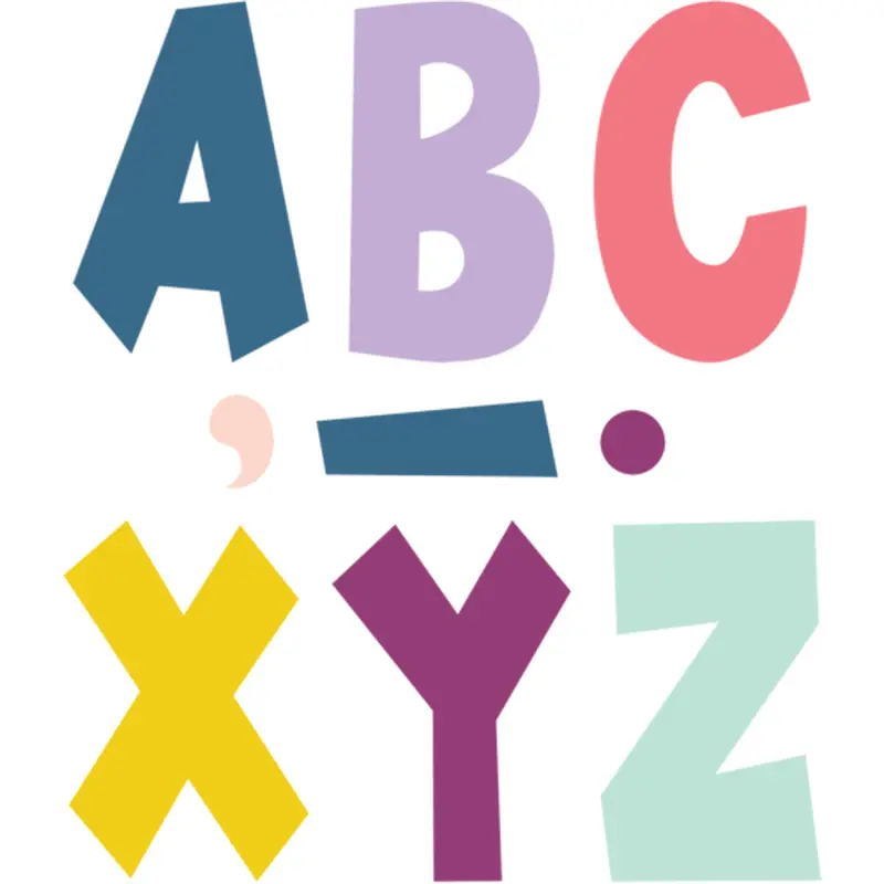 Teacher Created Resources Oh Happy Day 7" Fun Font Letters (TCR 70100)