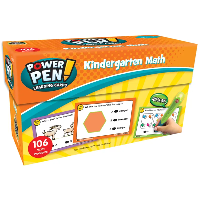 Teacher Created Power Pen Learning Cards KINDERGARTEN MATH (6010)