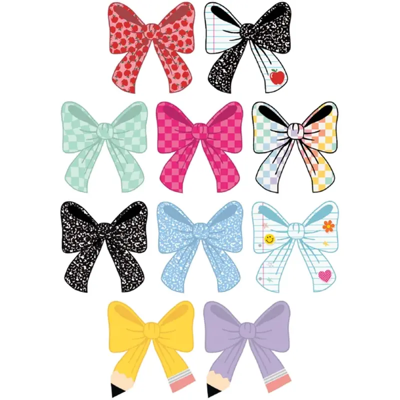 Teacher Created Resources Cool for School Bows Accents (TCR 9298)