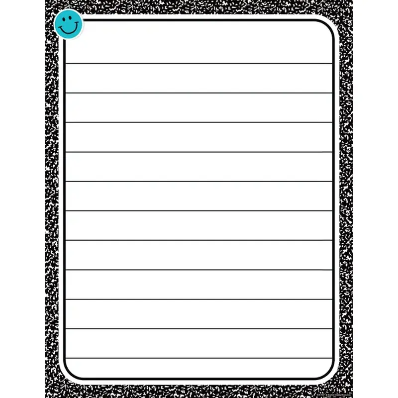 Teacher Created Resources Cool for School Composition Lined Chart (TCR 7377)