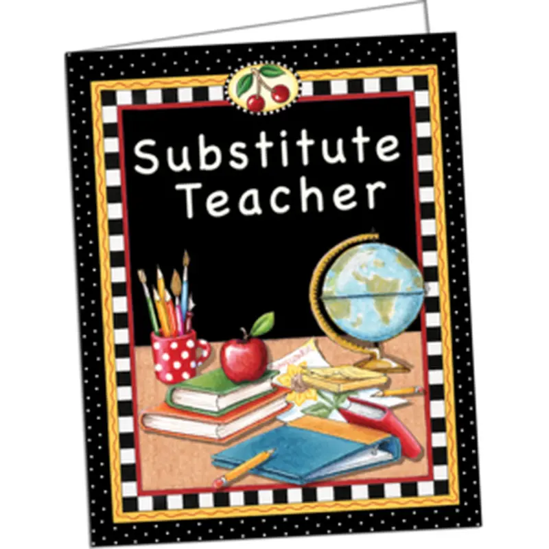 Teacher Created Substitute Teacher Pocket Folder from Mary Engelbreit (TCR 4834)