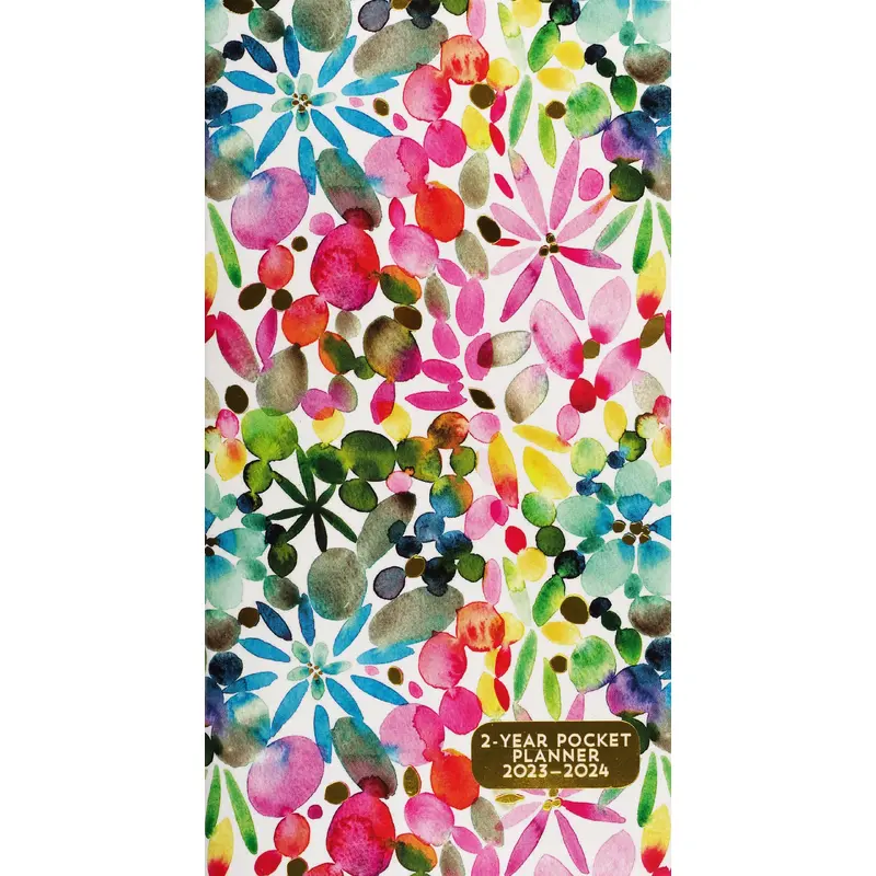 2023-24 WATERCOLOR GARDEN 2 YEAR POCKET PLANNER