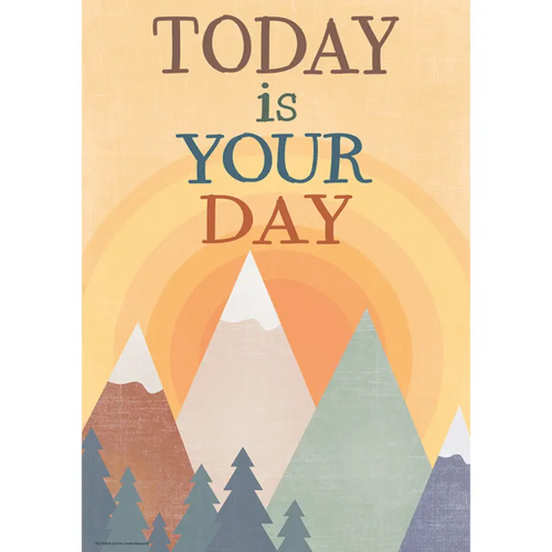 Teacher Created Today is Your Day Positive Poster (TCR 7459)