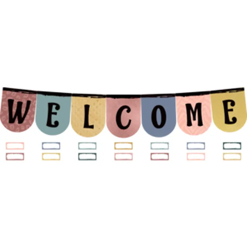 Teacher Created Wonderfully Wild Welcome Bunting Bulletin Board (TCR 6677)