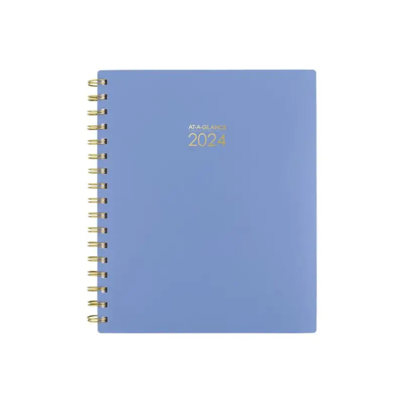 AT-A-GLANCE Harmony 2024 Weekly Monthly Planner, Blue, Medium, 7" x 8 3/4"