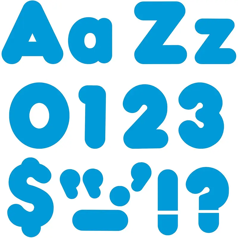 Trend Ready Letters, 4", Variety of Colors, Casual, Combo Pack (Uppercase & Lowercase)Casual White (T 79905)