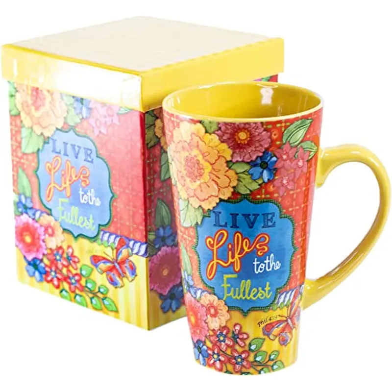STONEWARE MUG: LIVE LIFE