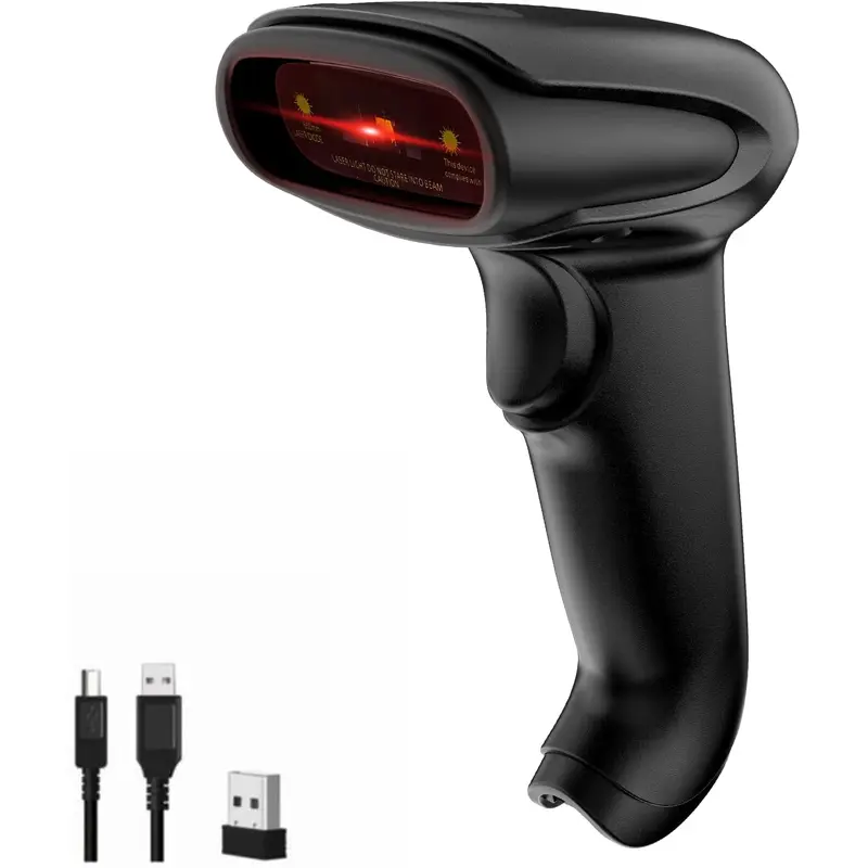 Symcode USB Wireless Barcode Scanner (2.4GHz Wireless & USB 2.0 Wired)