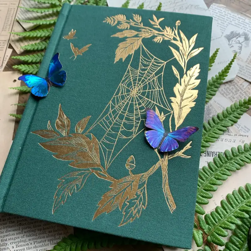 The Creeping Moon B6 Watercolor Sketchbook - The Botanist - Gold
