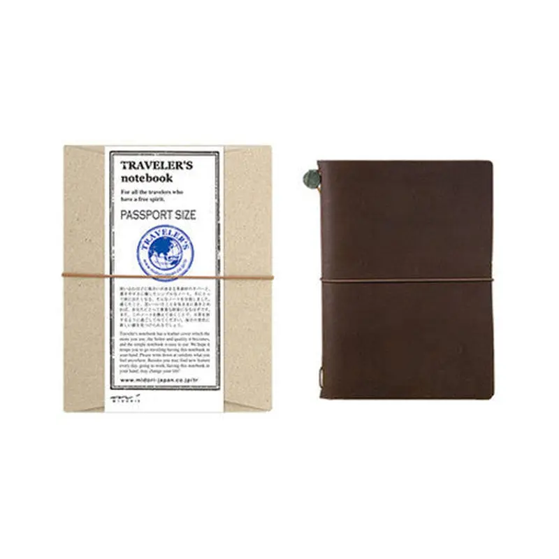 TRAVELER'S Notebook Passport Size Starter Kit - Brown