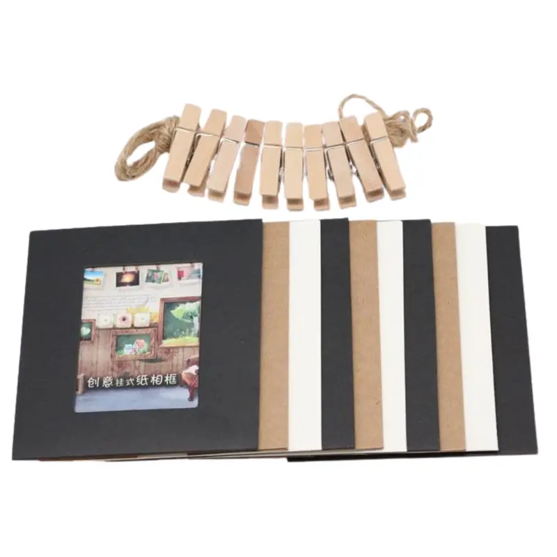 10pc Cardboard Photo FrameAssorted