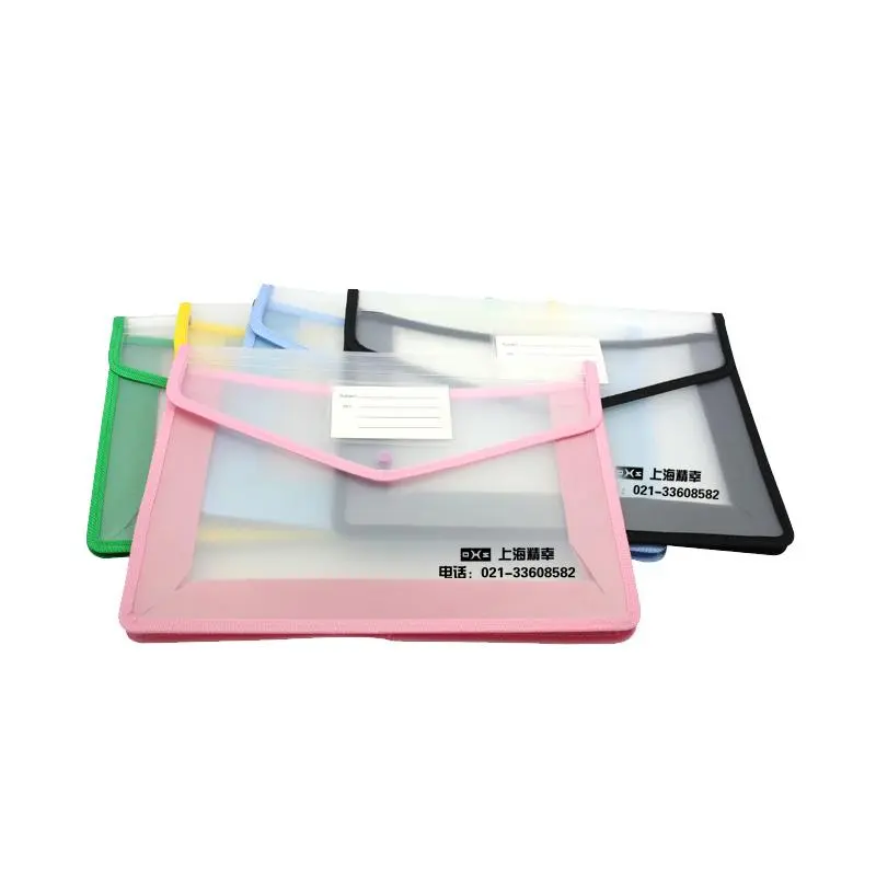A4 Clear Document Pouch With Coloured Edge3000 