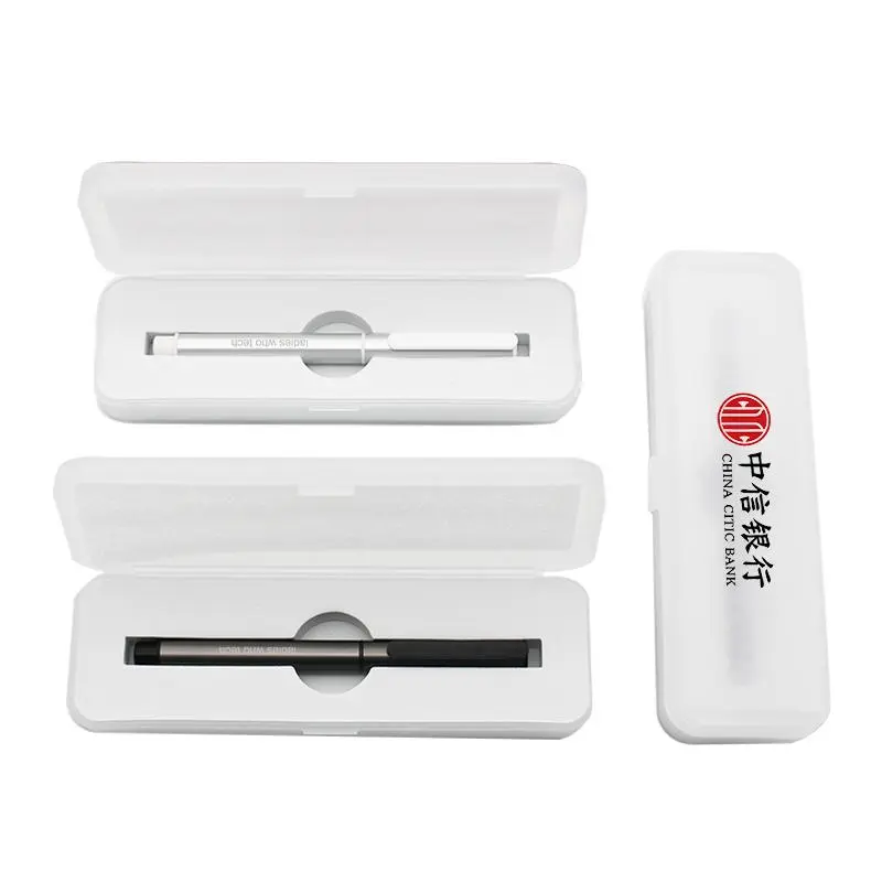 Aluminum Tube Clicker Fountain Pen with Box500 