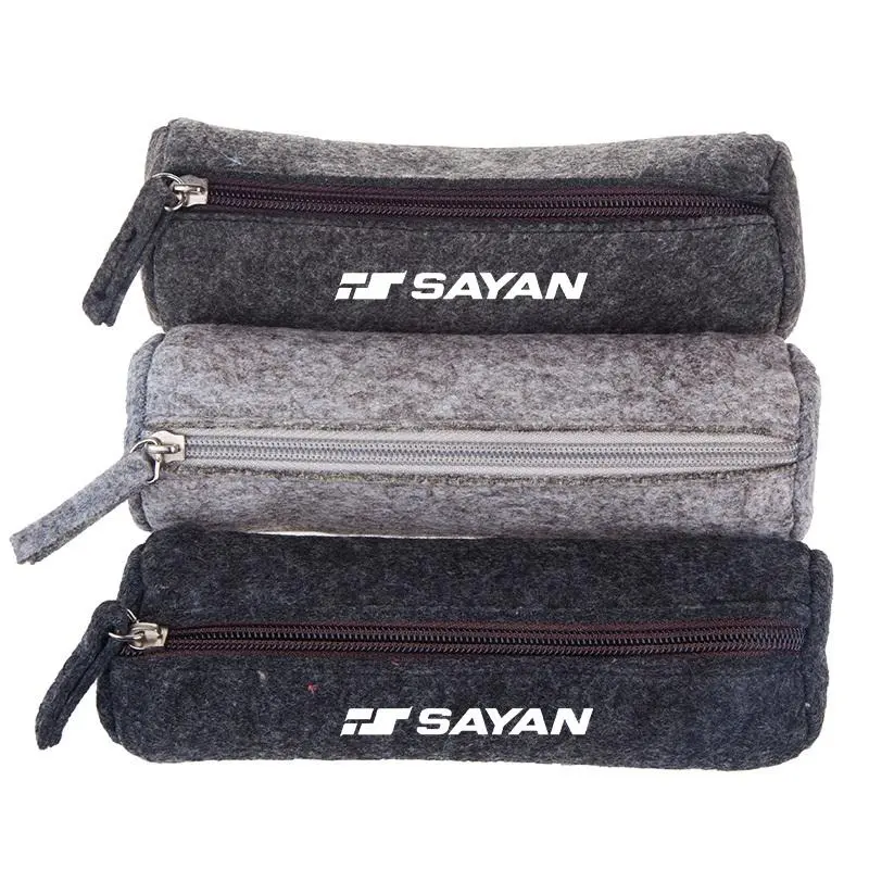 Cylindrical-Shaped Felt Pencil Case500 