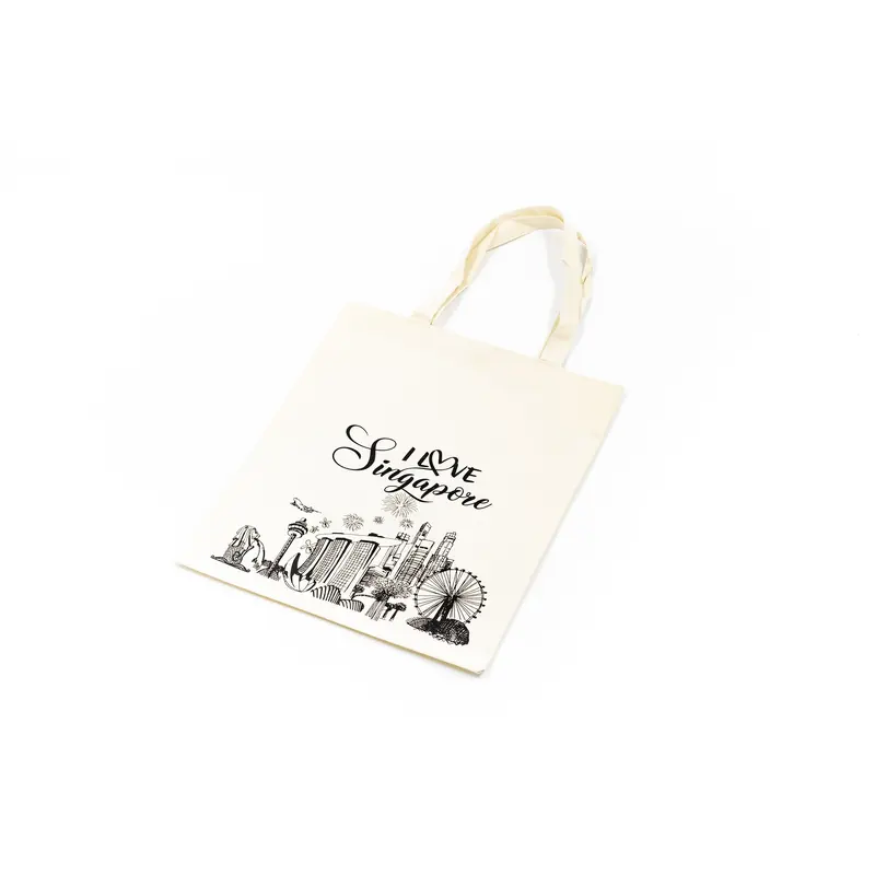 Fabric Tote Bag With Singapore DesignAssorted