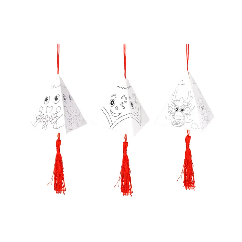 DIY Rice Dumpling Colouring Paper Hanging DecorAssorted