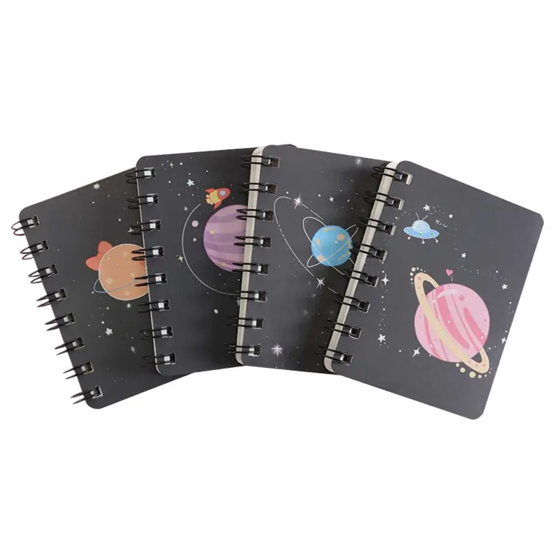 Galaxy Planet Design Spiral NotebookAssorted