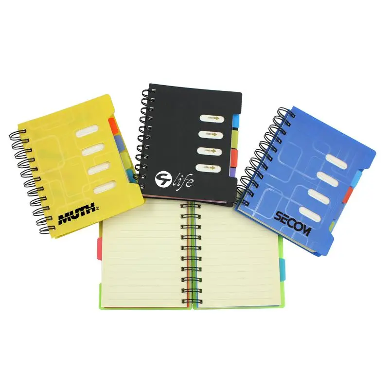Office Spiral-Bound Notebook With Colourful Index Dividers1000 