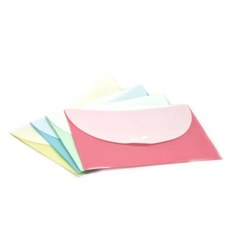 Pastel Button Folder (Pack of 12pcs Assorted)Assorted