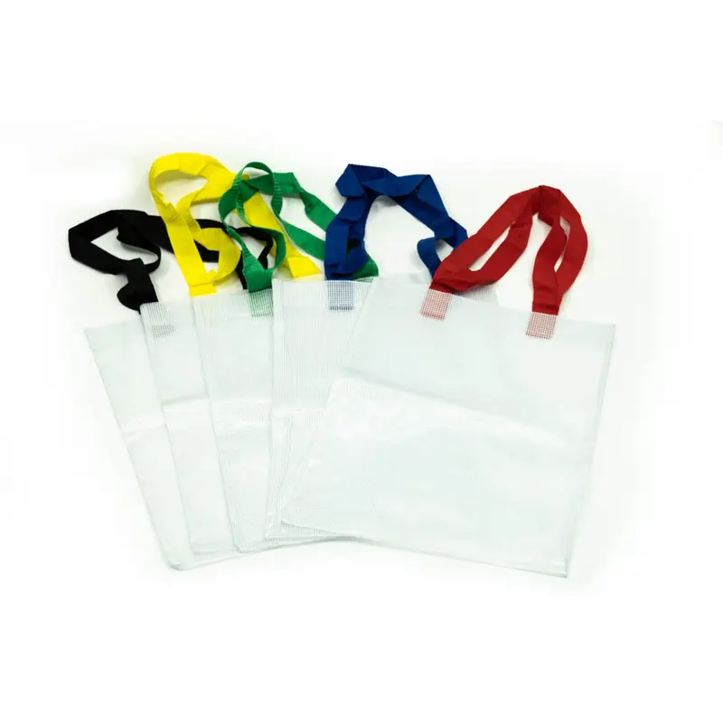 Translucent Mesh Tote Bag With HandleAssorted