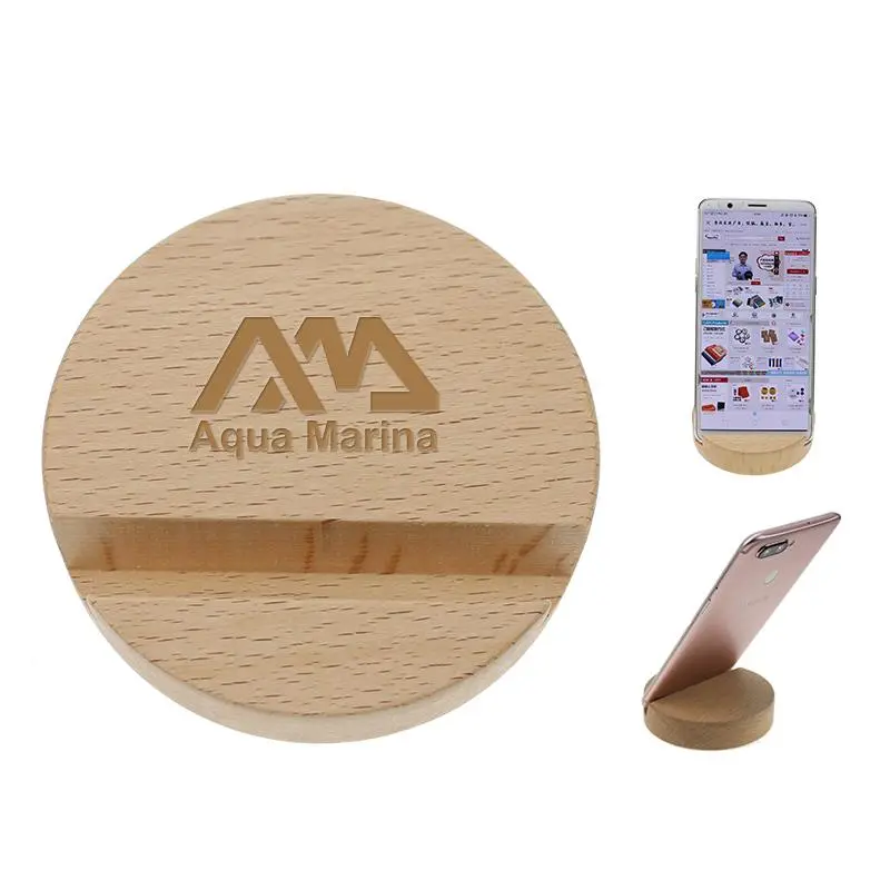 Round Wood Mobile Phone Holders500 