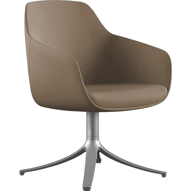 9 to 5 Seating Lilly Swivel Base Fabric Lounge Chair [SKU - NTF9134GTSFLA]EA