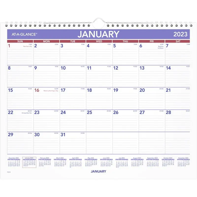 At-A-Glance Monthly Wall Calendar [SKU - AAGPM828]EA
