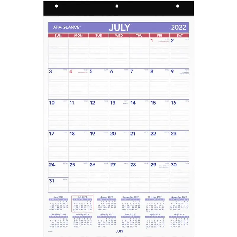 At-A-Glance Repositionable Wall Calendar [SKU - AAGAY17RP28]EA