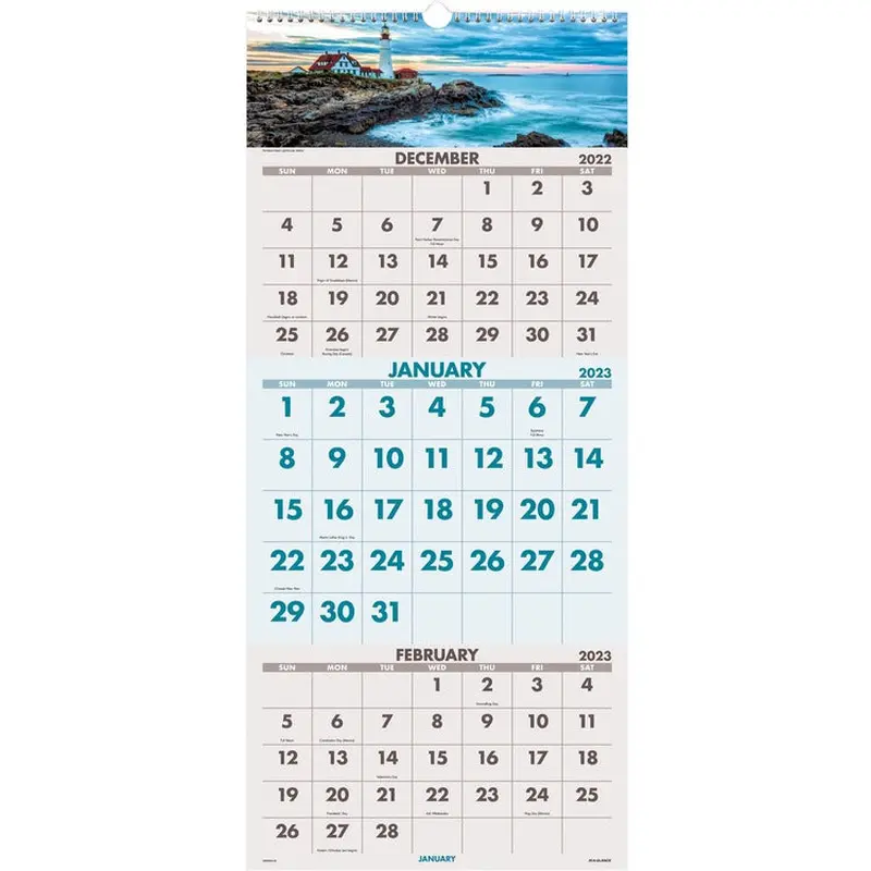At-A-Glance Scenic Design 3-month Wall Calendar [SKU - AAGDMW50328]EA