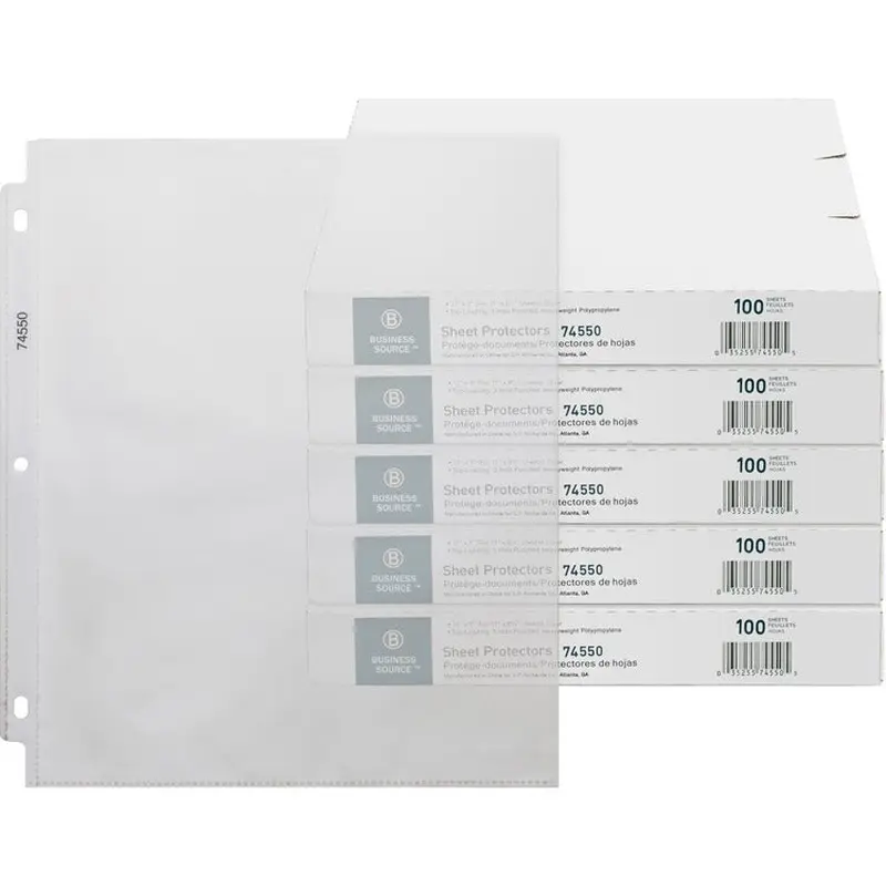 Business Source Top-Loading Poly Sheet Protectors [SKU - BSN74550CT]CT