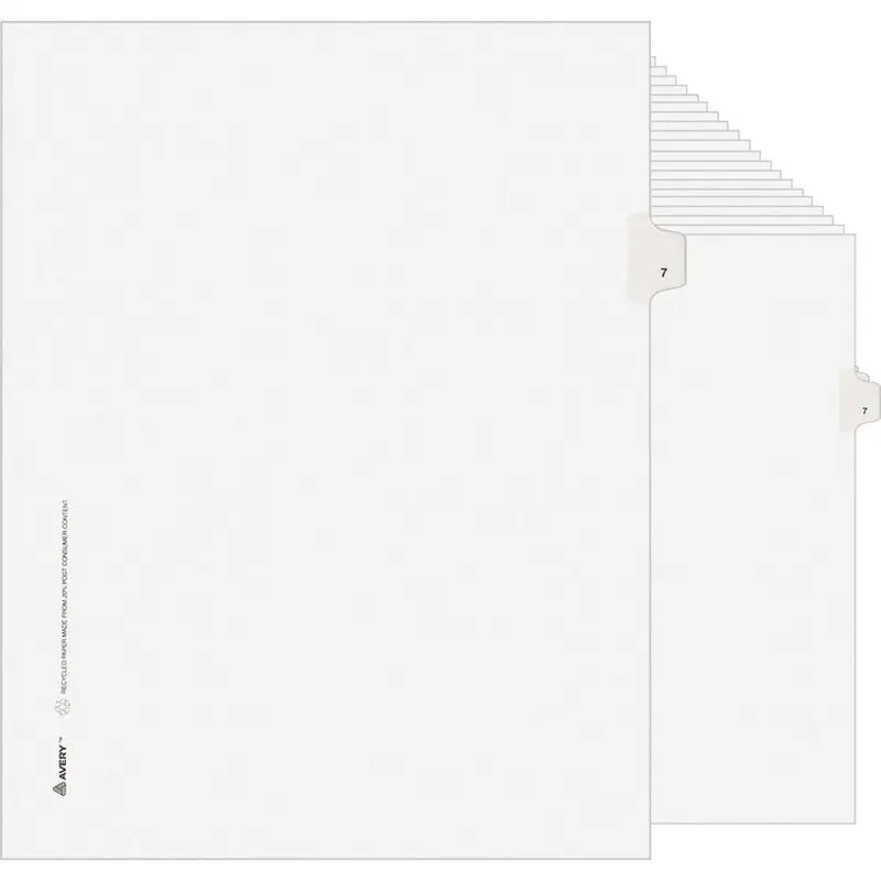 Avery Individual Legal Exhibit Dividers - Avery Style - Unpunched [SKU - AVE11917]PK