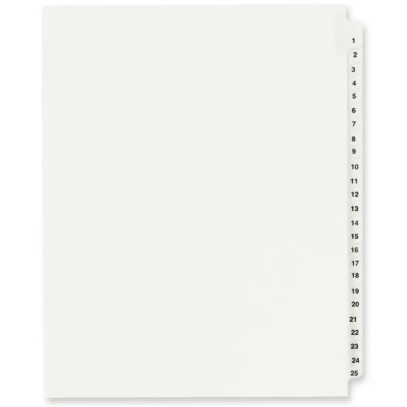 Avery Standard Collated Legal Exhibit Divider Sets - Avery Style [SKU - AVE01330]ST