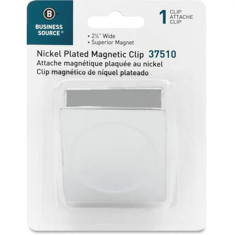 Business Source Nickel Plated Magnetic Clips [SKU - BSN37510]EA