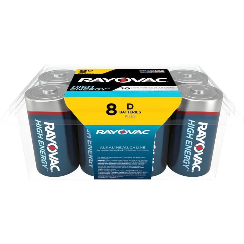 Rayovac High-Energy Alkaline D Batteries [SKU - RAY8138PP]PK