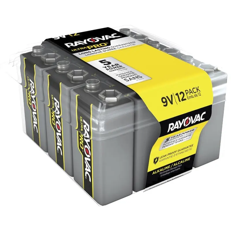 Rayovac Ultra Pro Alkaline 9 Volt Batteries [SKU - RAYAL9V12PPJ]PK