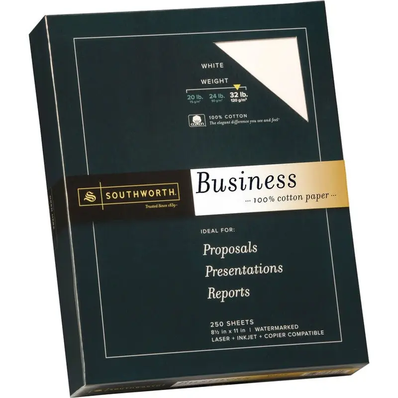 Southworth Premium Weight 100% Business Cotton Paper [SKU - SOUJD18C]BX