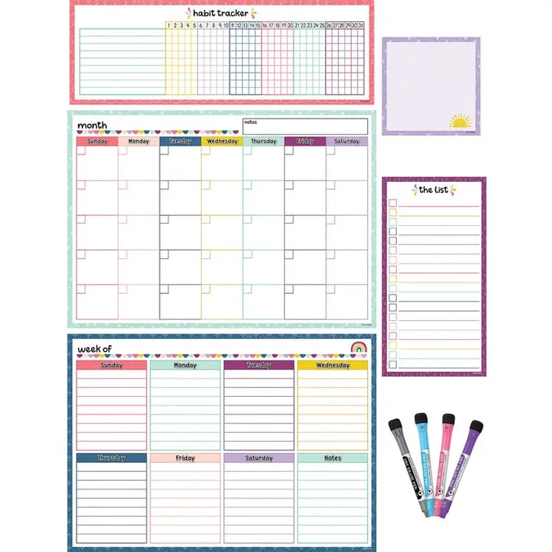 Teacher Created Resources Dry-Erase Task Calendar Set [SKU - TCR77403]PK