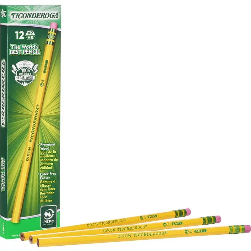 Ticonderoga No. 2 Woodcase Pencils [SKU - DIX13882]DZ