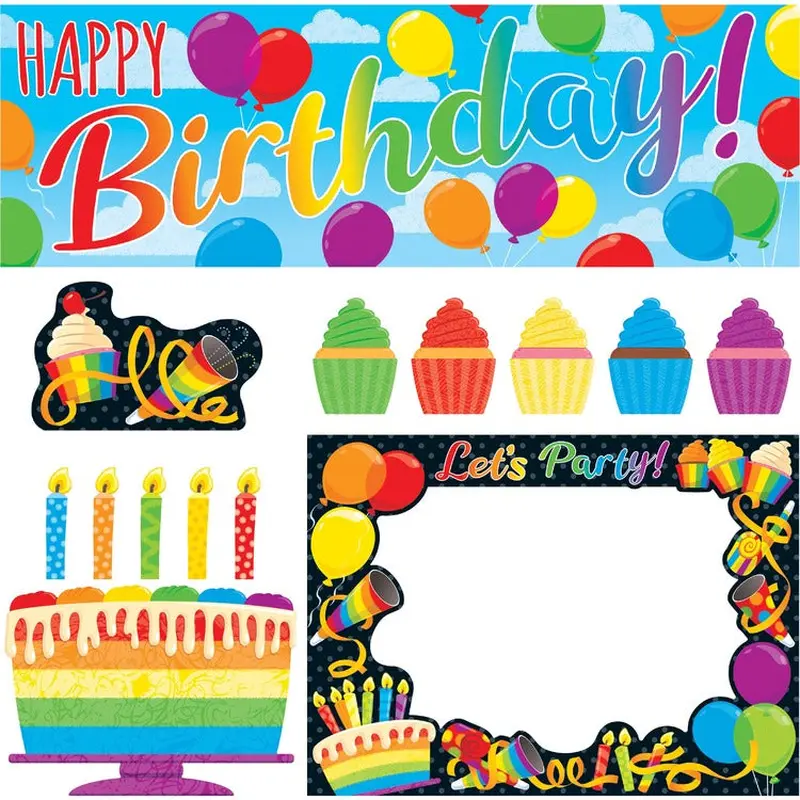 Trend Rainbow Birthday Wipe-Off Learning Set [SKU - TEPT19002]EA