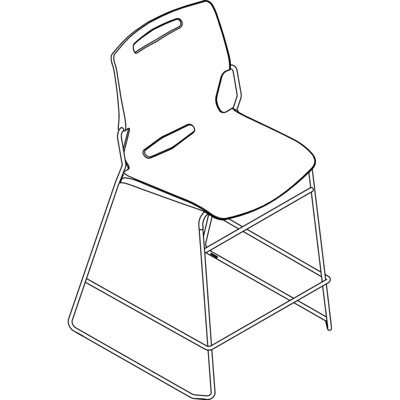 United Chair Pilo Stool [SKU - UNCPL31CRP1]EA