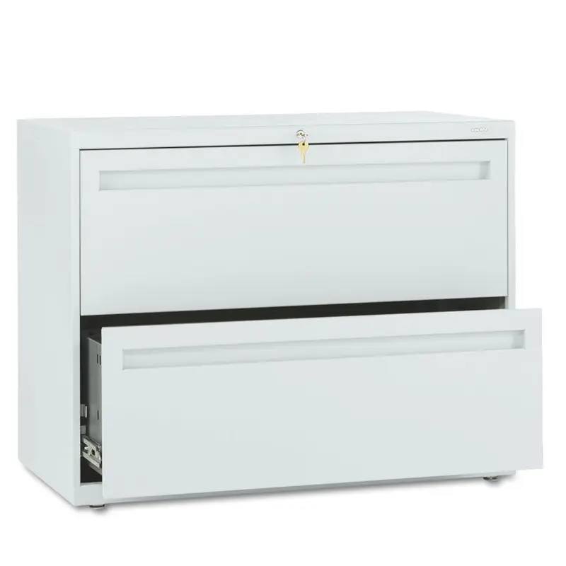 Brigade 700 Series Lateral File, 2 Legal/Letter-Size File Drawers, Light Gray, 36" x 18" x 28"