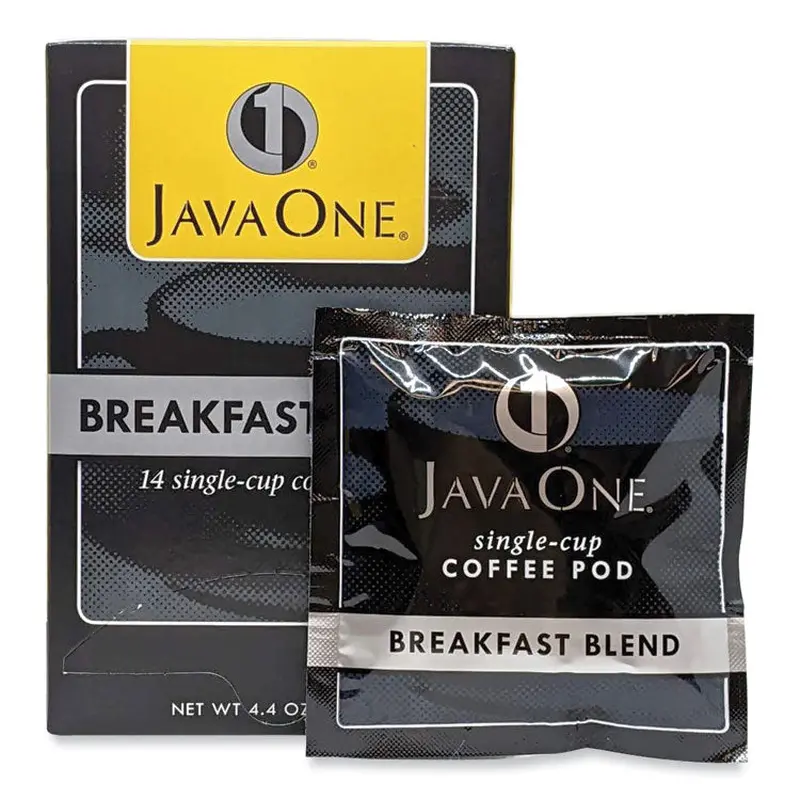 Coffee Pods, Breakfast Blend, Single Cup, 14/Box