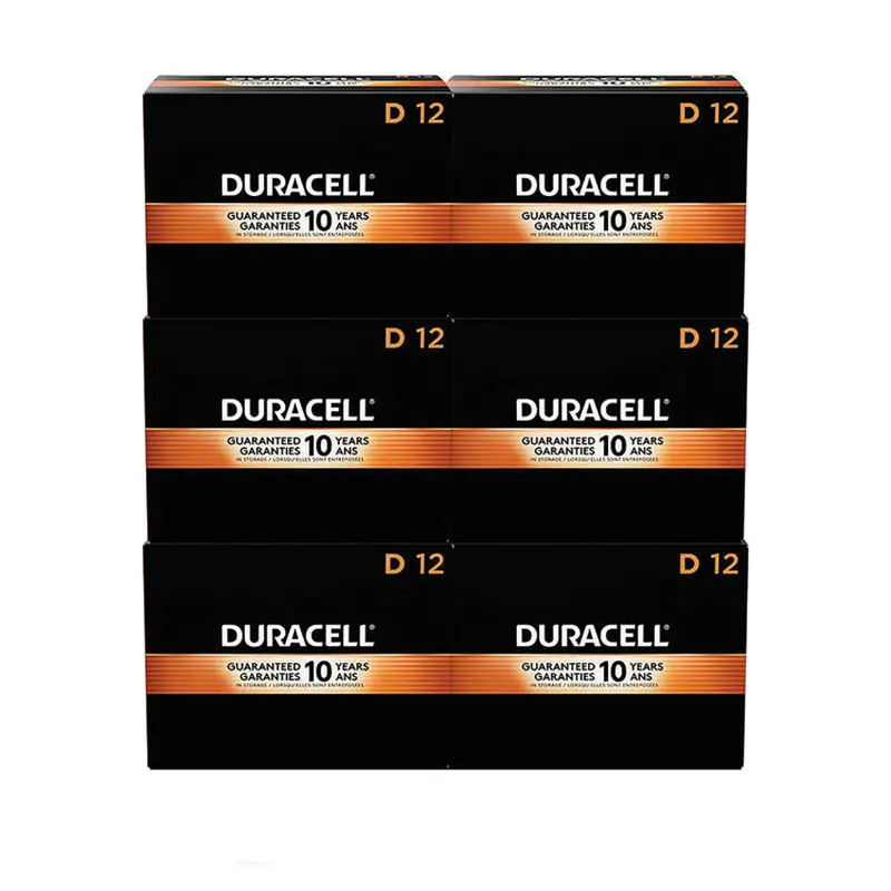 CopperTop Alkaline D Batteries, 72/Carton