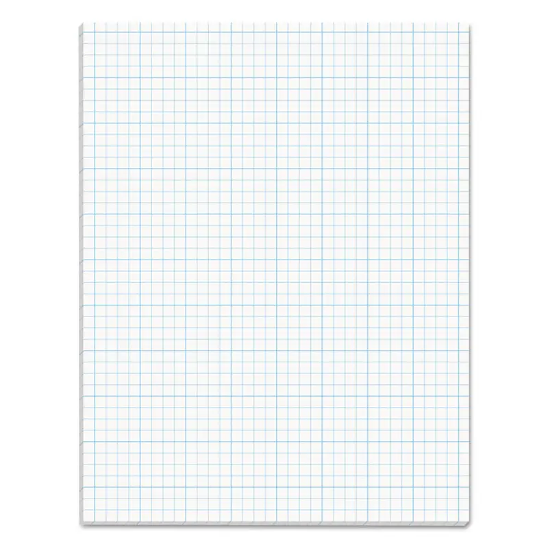 Cross Section Pads, Cross-Section Quadrille Rule (4 sq/in, 1 sq/in), 50 White 8.5 x 11 Sheets